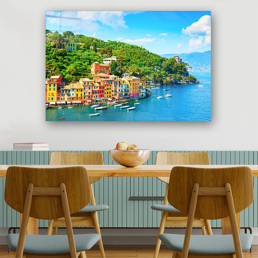 Quadro Decorativo em Vidro Temperado Multicolor 50x70cm - Arte Moderna para Parede