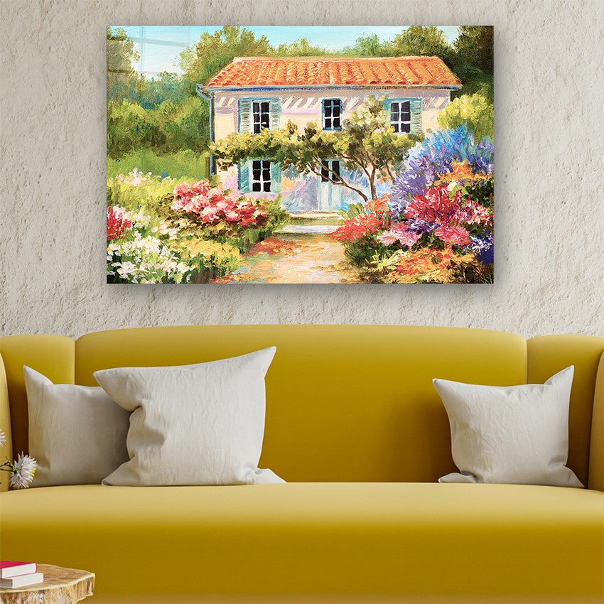 Quadro Decorativo em Vidro Temperado Multicolor 70x100cm - Arte Moderna para Parede