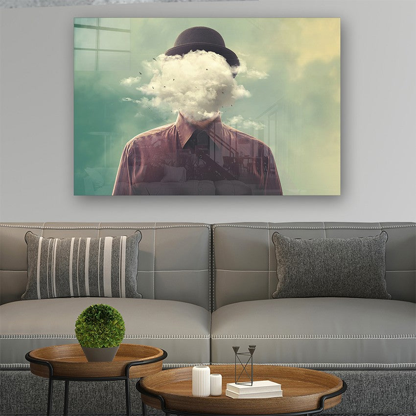 Quadro Decorativo em Vidro Temperado Multicolor 40x60cm - Arte Moderna para Parede