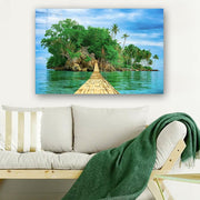 Quadro Decorativo em Vidro Temperado Multicolor 50x70cm - Arte Moderna para Parede