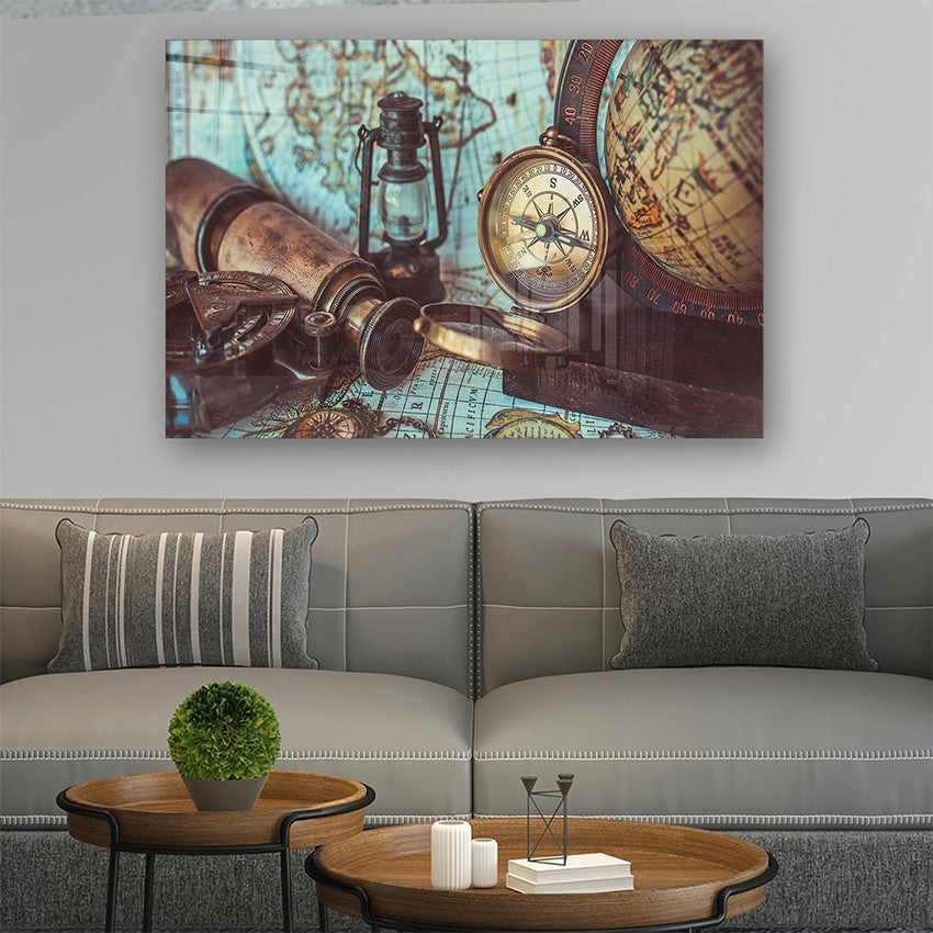 Quadro Decorativo em Vidro Temperado Multicolor 40x60cm - Arte Moderna para Parede