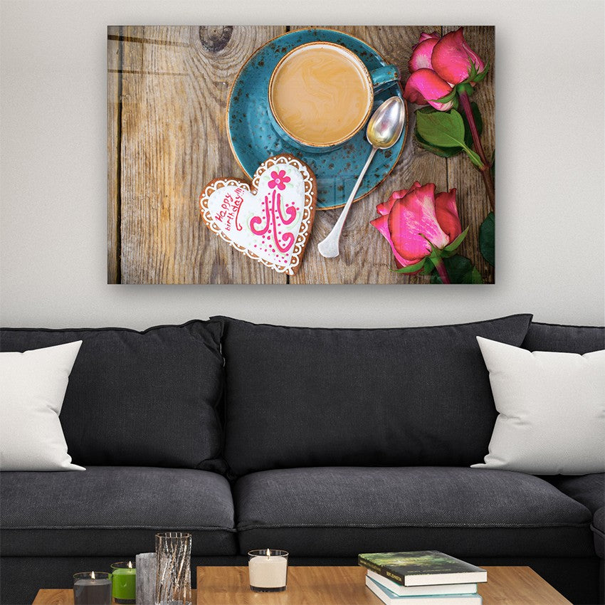 Quadro Decorativo em Vidro Temperado Multicolor 40x60cm - Arte Moderna para Parede