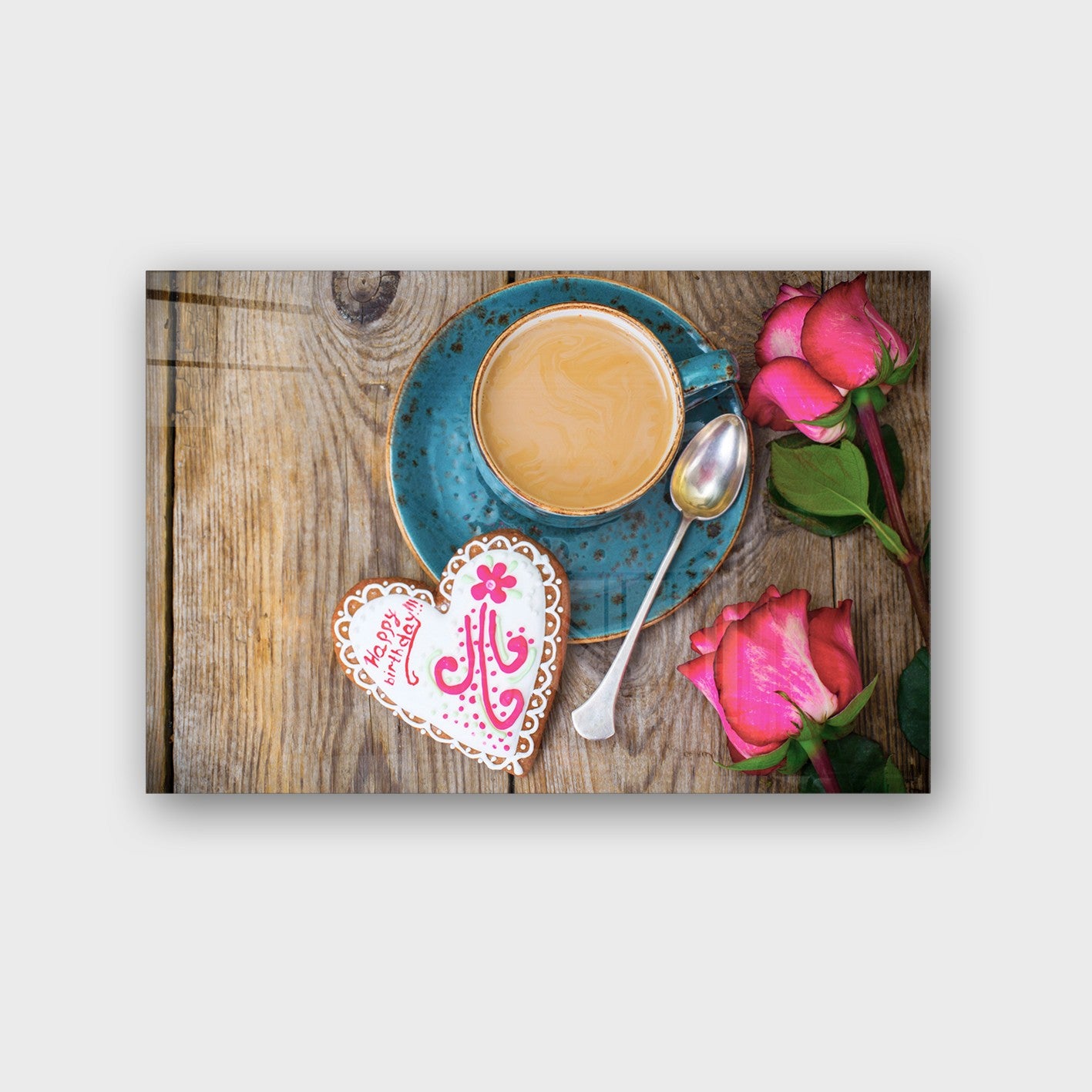 Quadro Decorativo em Vidro Temperado Multicolor 40x60cm - Arte Moderna para Parede