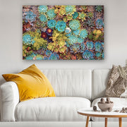 Quadro Decorativo em Vidro Temperado Multicolor 50x70cm - Arte Moderna para Parede