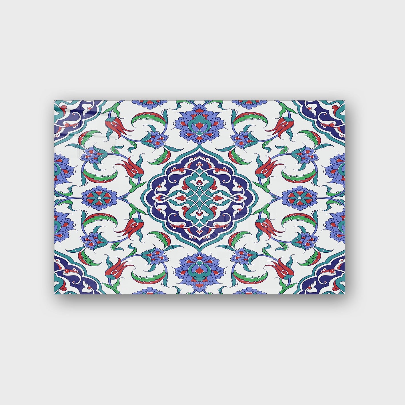 Quadro Decorativo em Vidro Temperado Multicolor 40x60cm - Arte Moderna para Parede