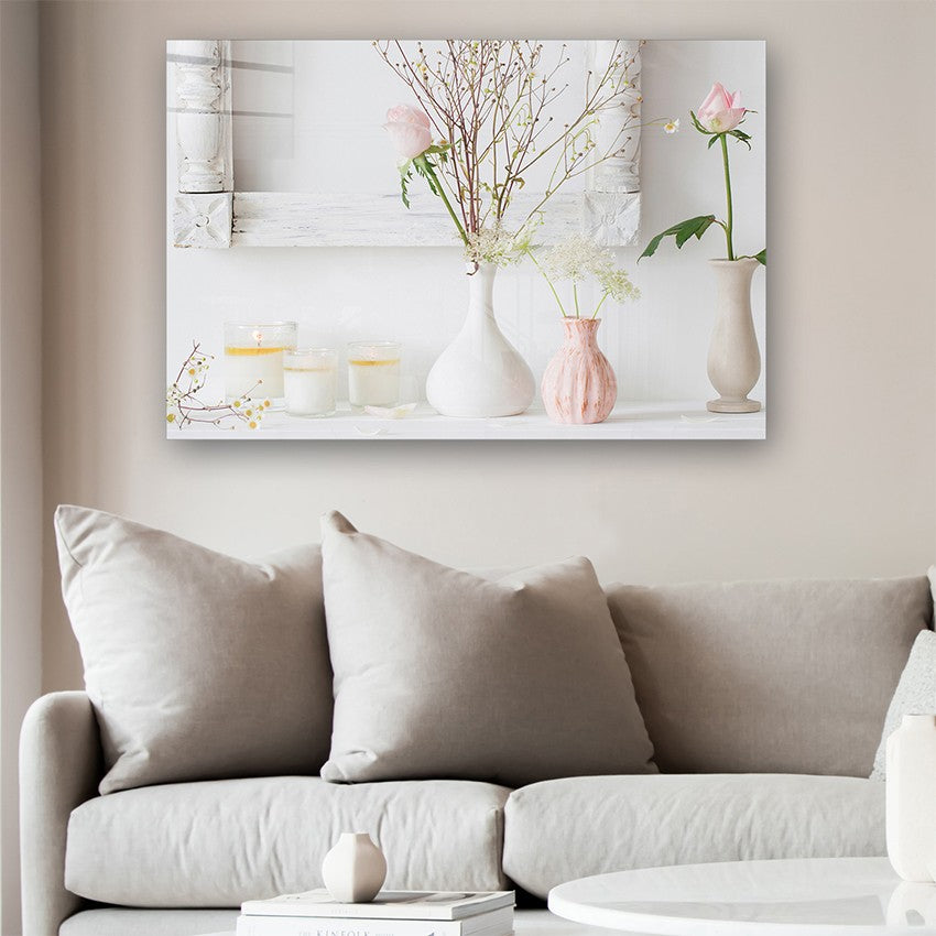 Quadro Decorativo em Vidro Temperado Multicolor 50x70cm - Arte Moderna para Parede