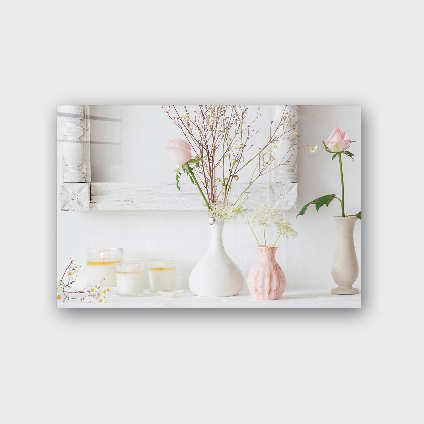 Quadro Decorativo em Vidro Temperado Multicolor 70x100cm - Arte Moderna para Parede