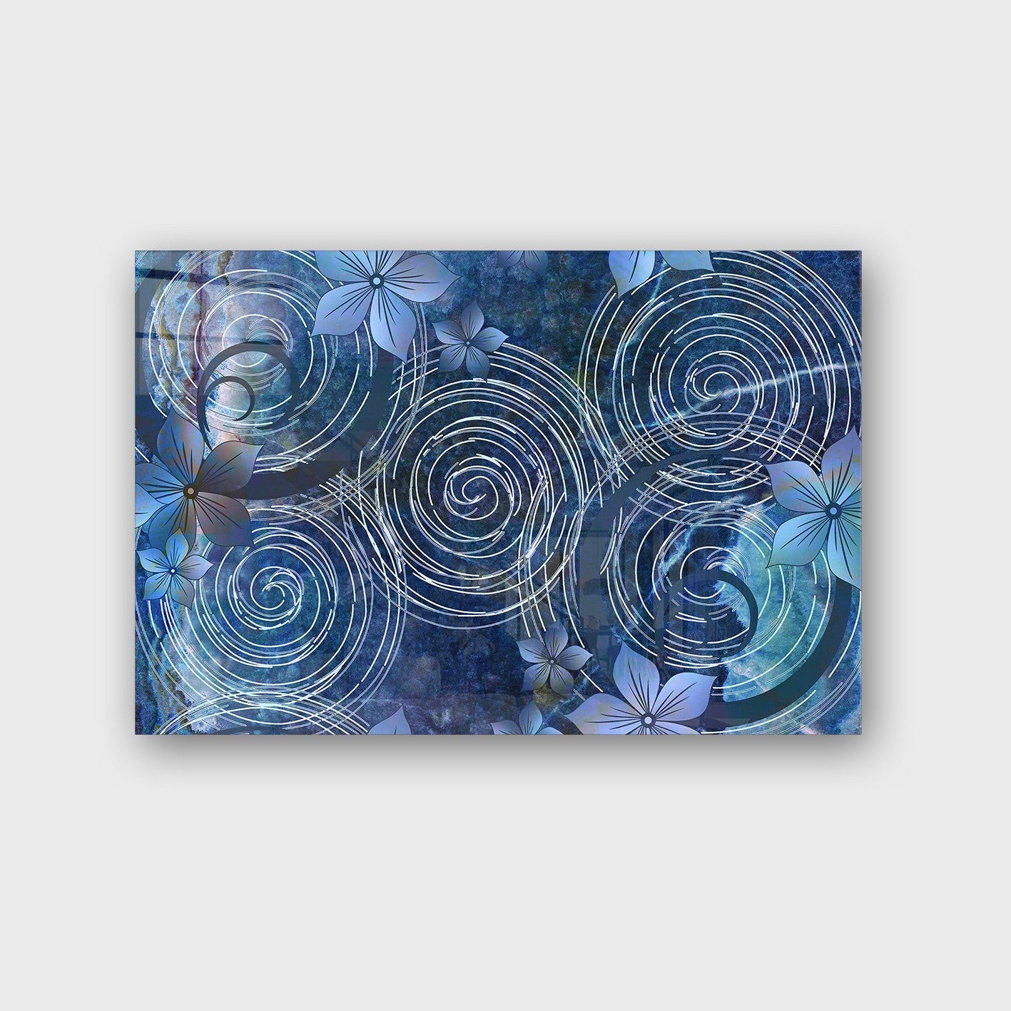 Quadro Decorativo em Vidro Temperado Multicolor 70x100cm - Arte Moderna para Parede