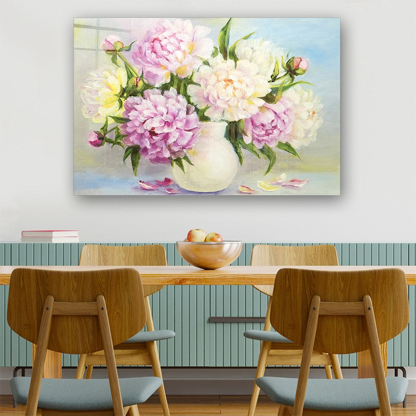 Quadro Decorativo em Vidro Temperado Multicolor 40x60cm - Arte Moderna para Parede