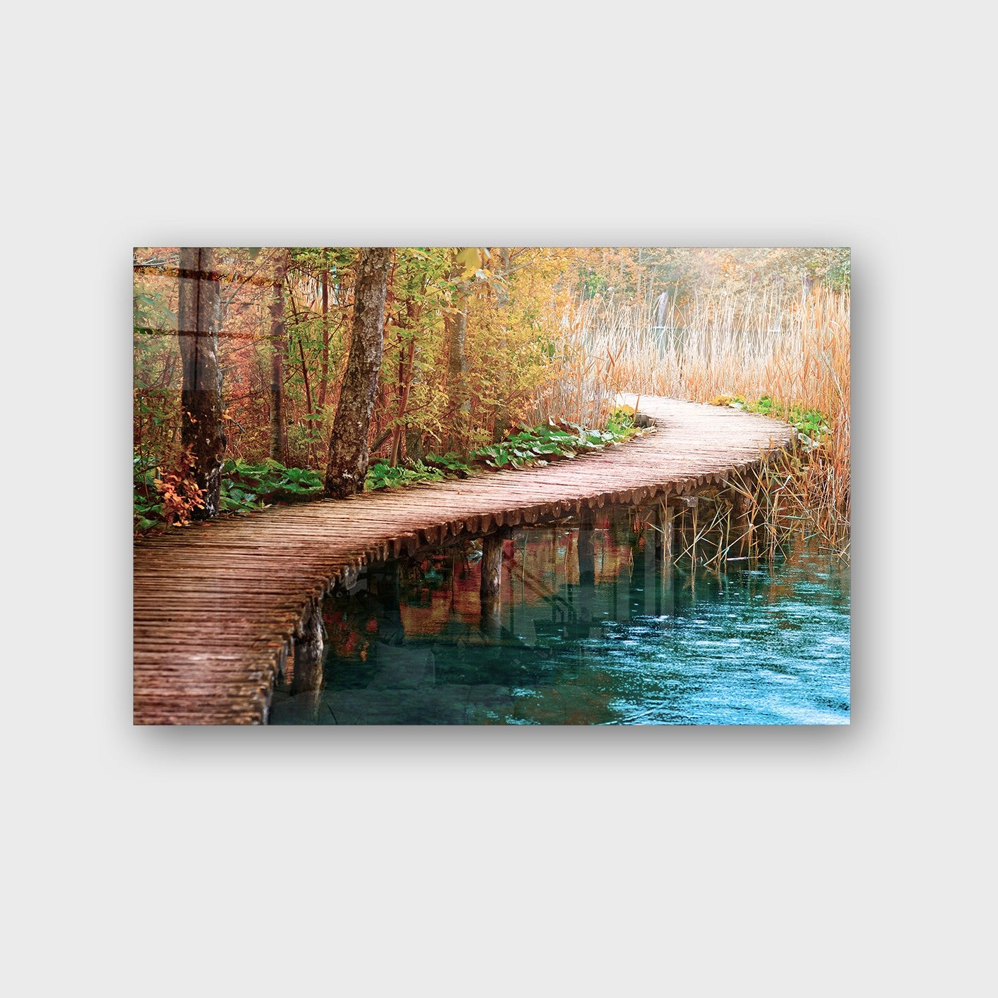 Quadro Decorativo em Vidro Temperado Multicolor 40x60cm - Arte Moderna para Parede