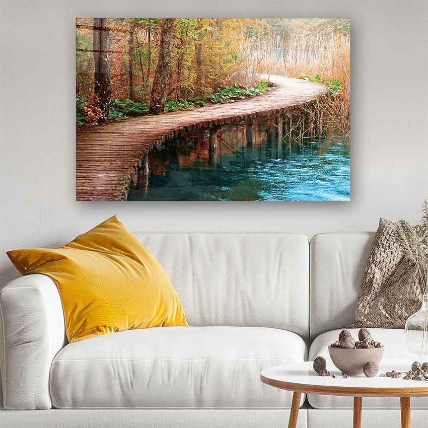 Quadro Decorativo em Vidro Temperado Multicolor 70x100cm - Arte Moderna para Parede