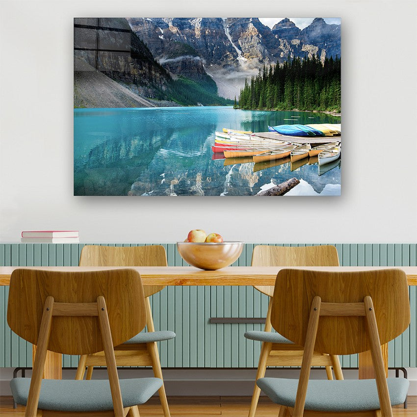 Quadro Decorativo em Vidro Temperado Multicolor 40x60cm - Arte Moderna para Parede