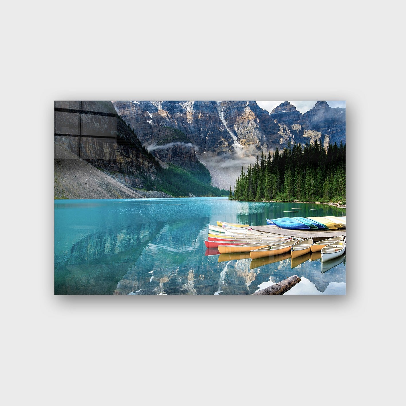 Quadro Decorativo em Vidro Temperado Multicolor 70x100cm - Arte Moderna para Parede