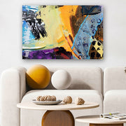 Quadro Decorativo em Vidro Temperado Multicolor 40x60cm - Arte Moderna para Parede