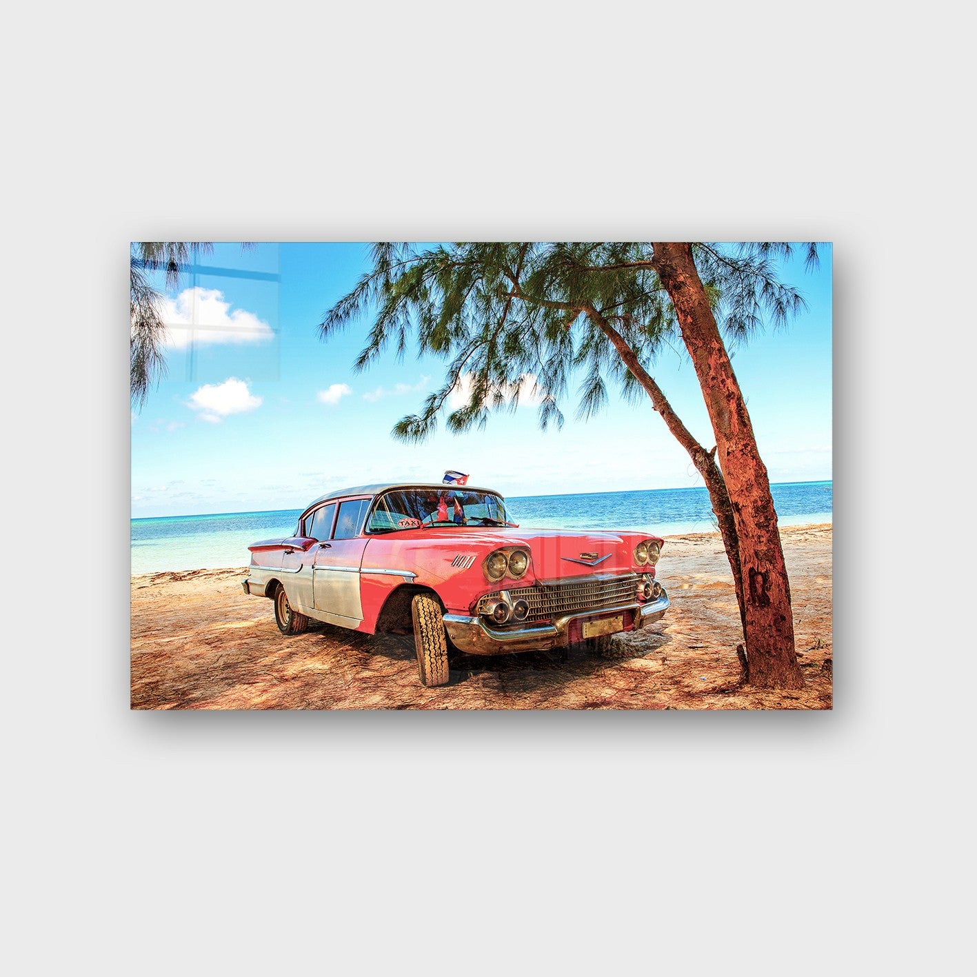 Quadro Decorativo em Vidro Temperado Multicolor 50x70cm - Arte Moderna para Parede