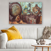Quadro Decorativo em Vidro Temperado Multicolor 40x60cm - Arte Moderna para Parede