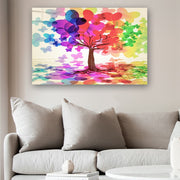 Quadro Decorativo em Vidro Temperado Multicolor 50x70cm - Arte Moderna para Parede