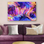 Quadro Decorativo em Vidro Temperado Multicolor 40x60cm - Arte Moderna para Parede