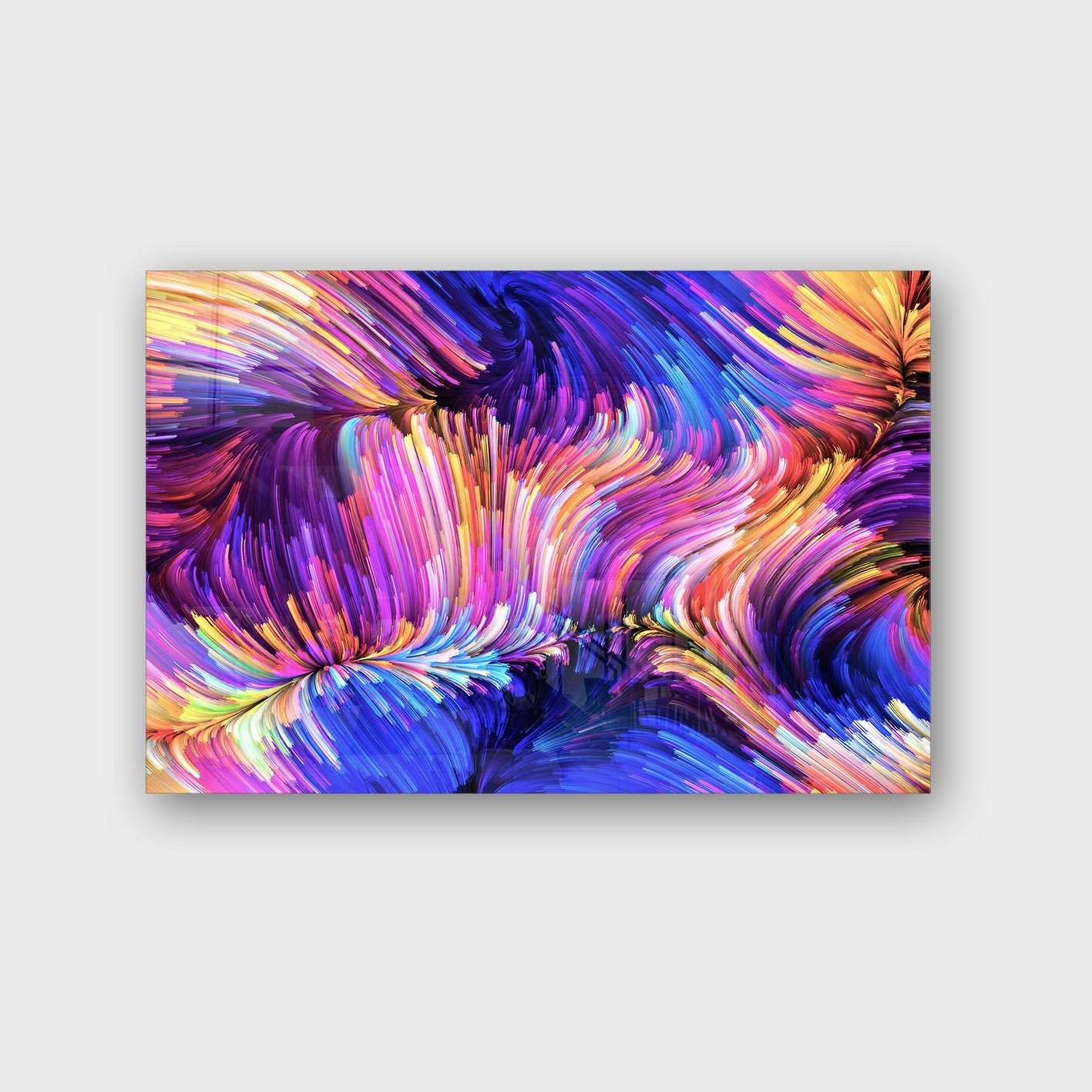 Quadro Decorativo em Vidro Temperado Multicolor 70x100cm - Arte Moderna para Parede