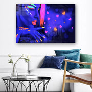 Quadro Decorativo em Vidro Temperado Multicolor 70x100cm - Arte Moderna para Parede