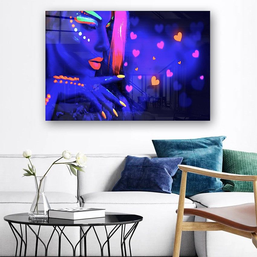 Quadro Decorativo em Vidro Temperado Multicolor 70x100cm - Arte Moderna para Parede