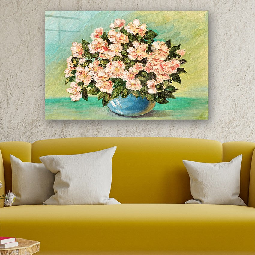 Quadro Decorativo em Vidro Temperado Multicolor 70x100cm - Arte Moderna para Parede