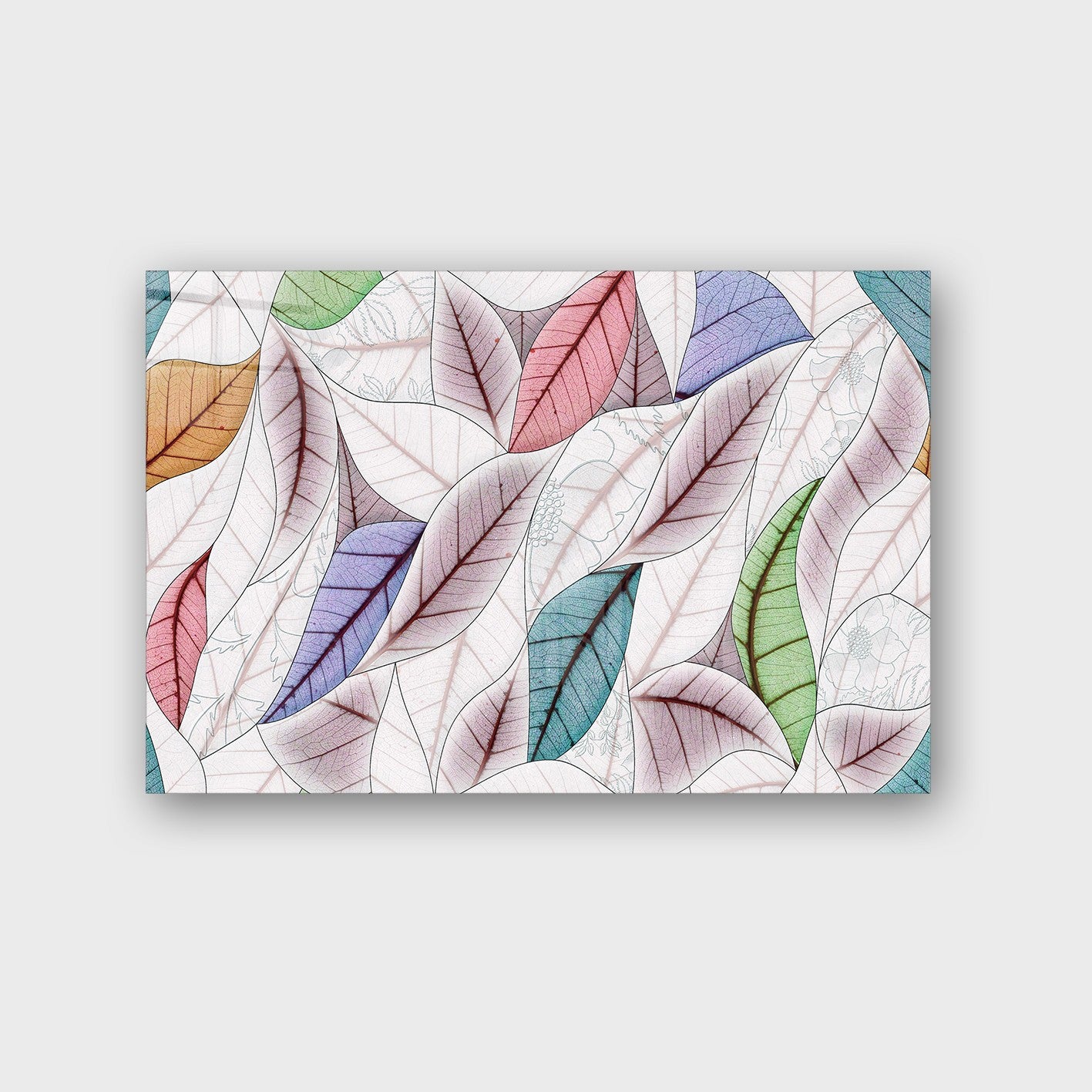 Quadro Decorativo em Vidro Temperado Multicolor 40x60cm - Arte Moderna para Parede