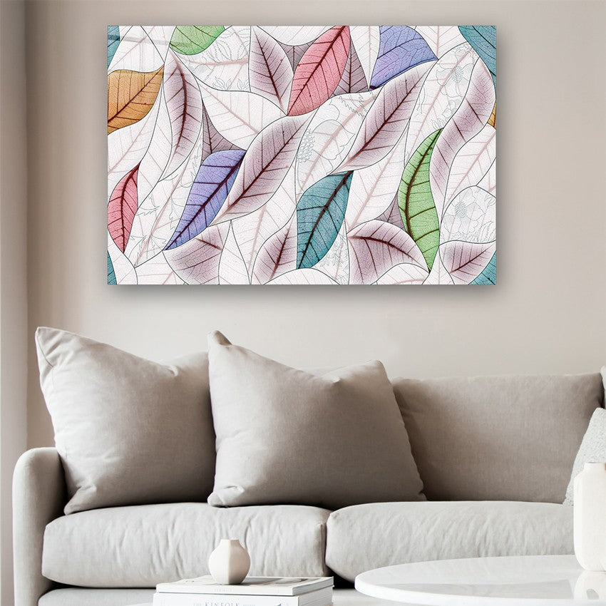 Quadro Decorativo em Vidro Temperado Multicolor 50x70cm - Arte Moderna para Parede