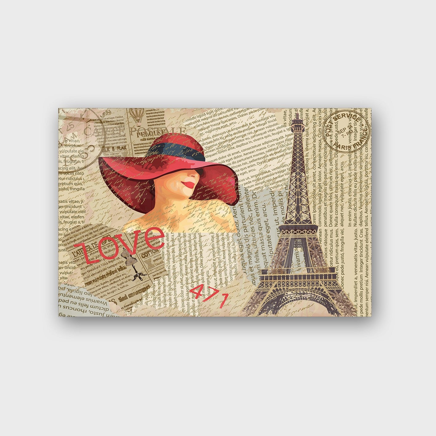 Quadro Decorativo em Vidro Temperado Multicolor 70x100cm - Arte Moderna para Parede