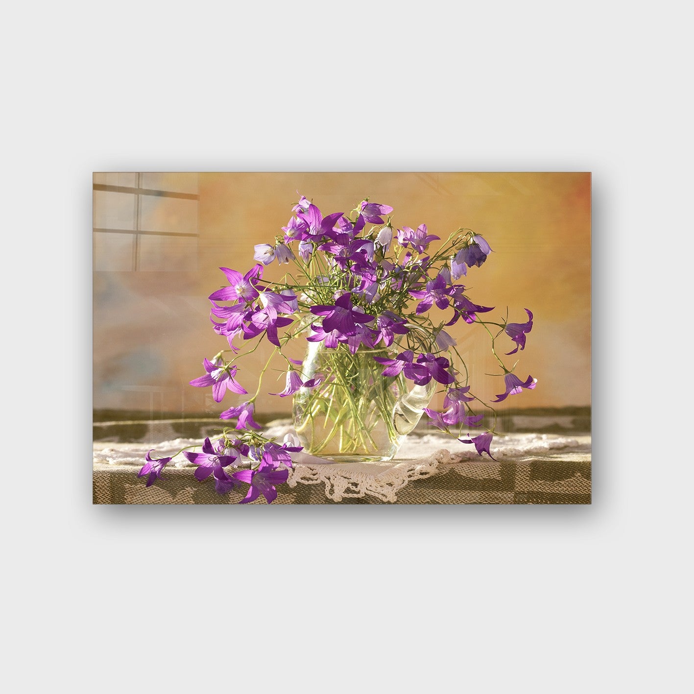 Quadro Decorativo em Vidro Temperado Multicolor 50x70cm - Arte Moderna para Parede