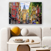 Quadro Decorativo em Vidro Temperado Multicolor 40x60cm - Arte Moderna para Parede