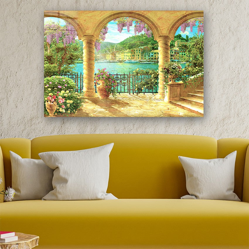 Quadro Decorativo em Vidro Temperado Multicolor 40x60cm - Arte Moderna para Parede