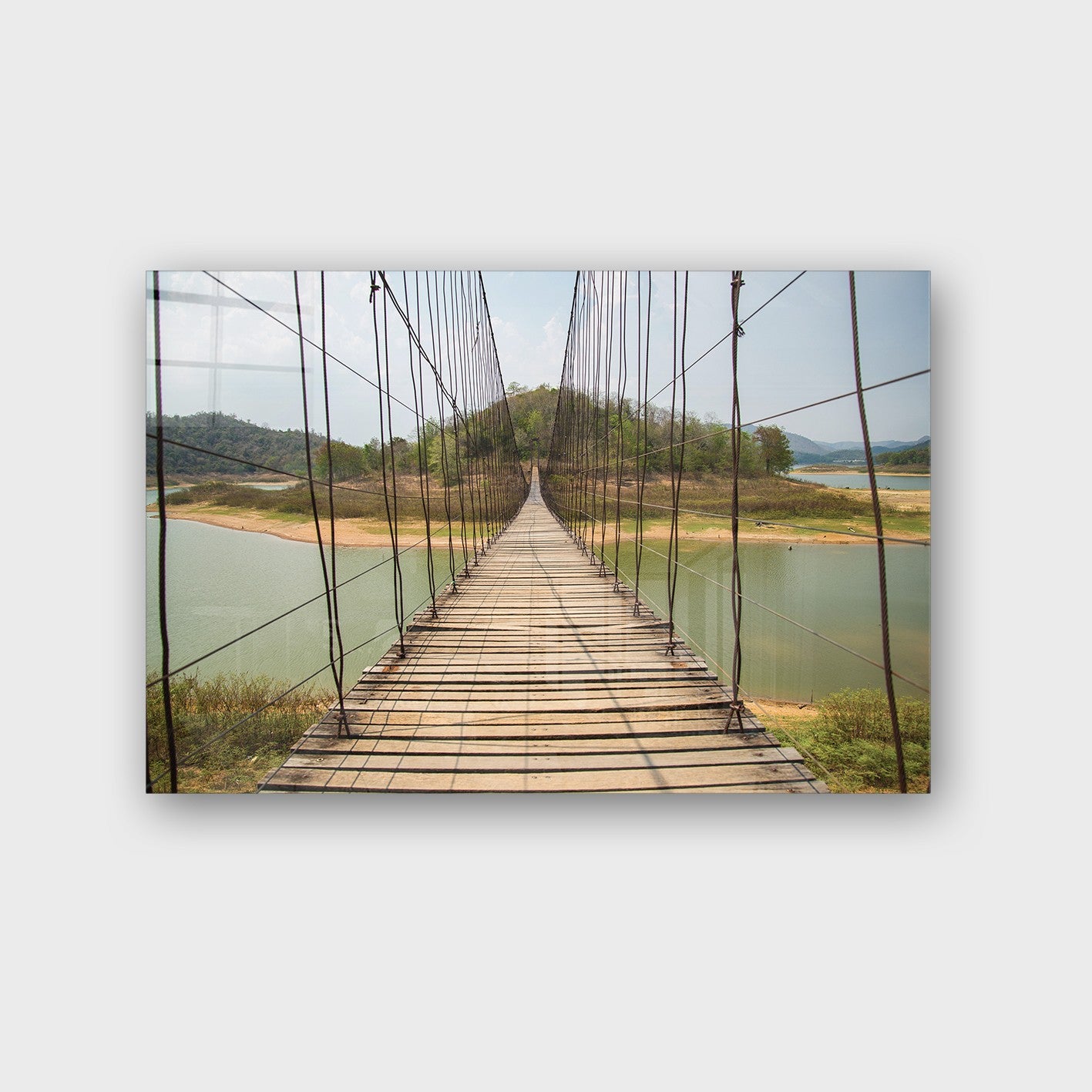 Quadro Decorativo em Vidro Temperado Multicolor 70x100cm - Arte Moderna para Parede