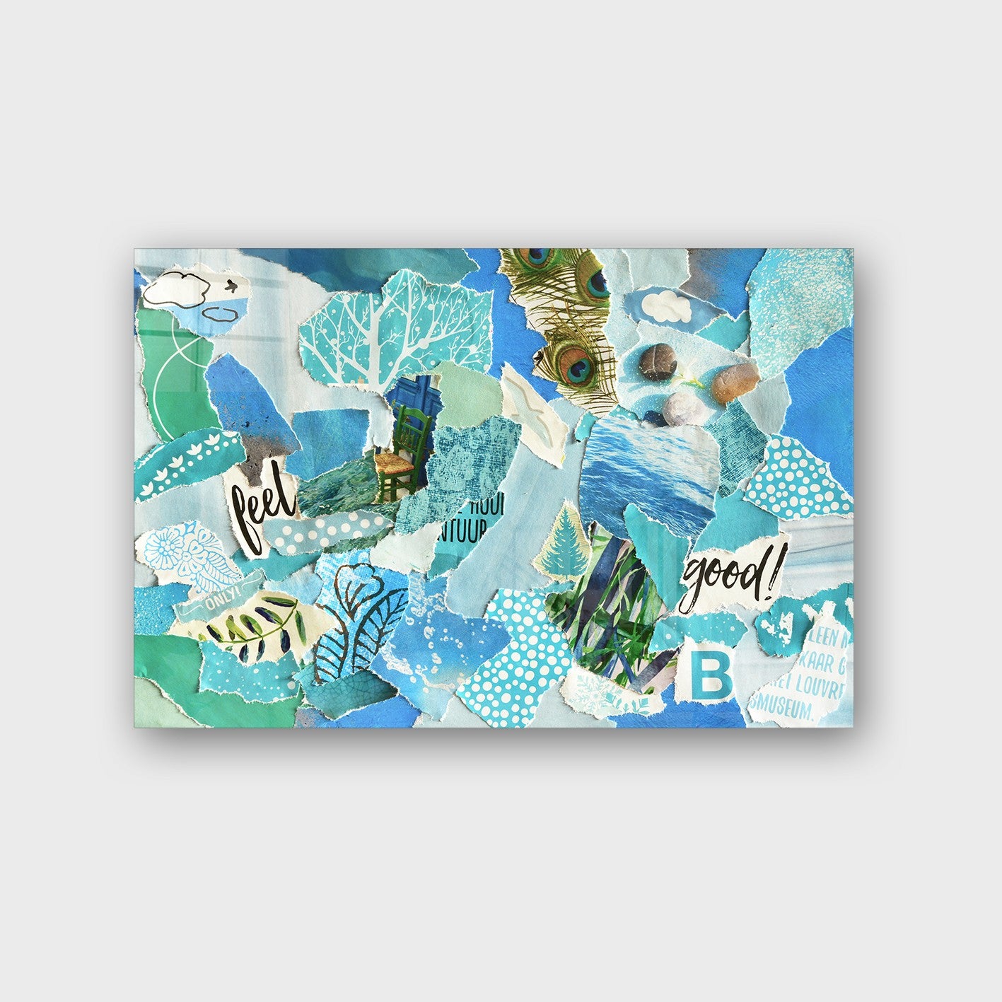 Quadro Decorativo em Vidro Temperado Multicolor 40x60cm - Arte Moderna para Parede