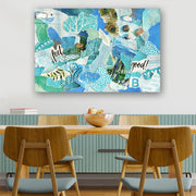 Quadro Decorativo em Vidro Temperado Multicolor 70x100cm - Arte Moderna para Parede