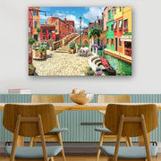 Quadro Decorativo em Vidro Temperado Multicolor 70x100cm - Arte Moderna para Parede