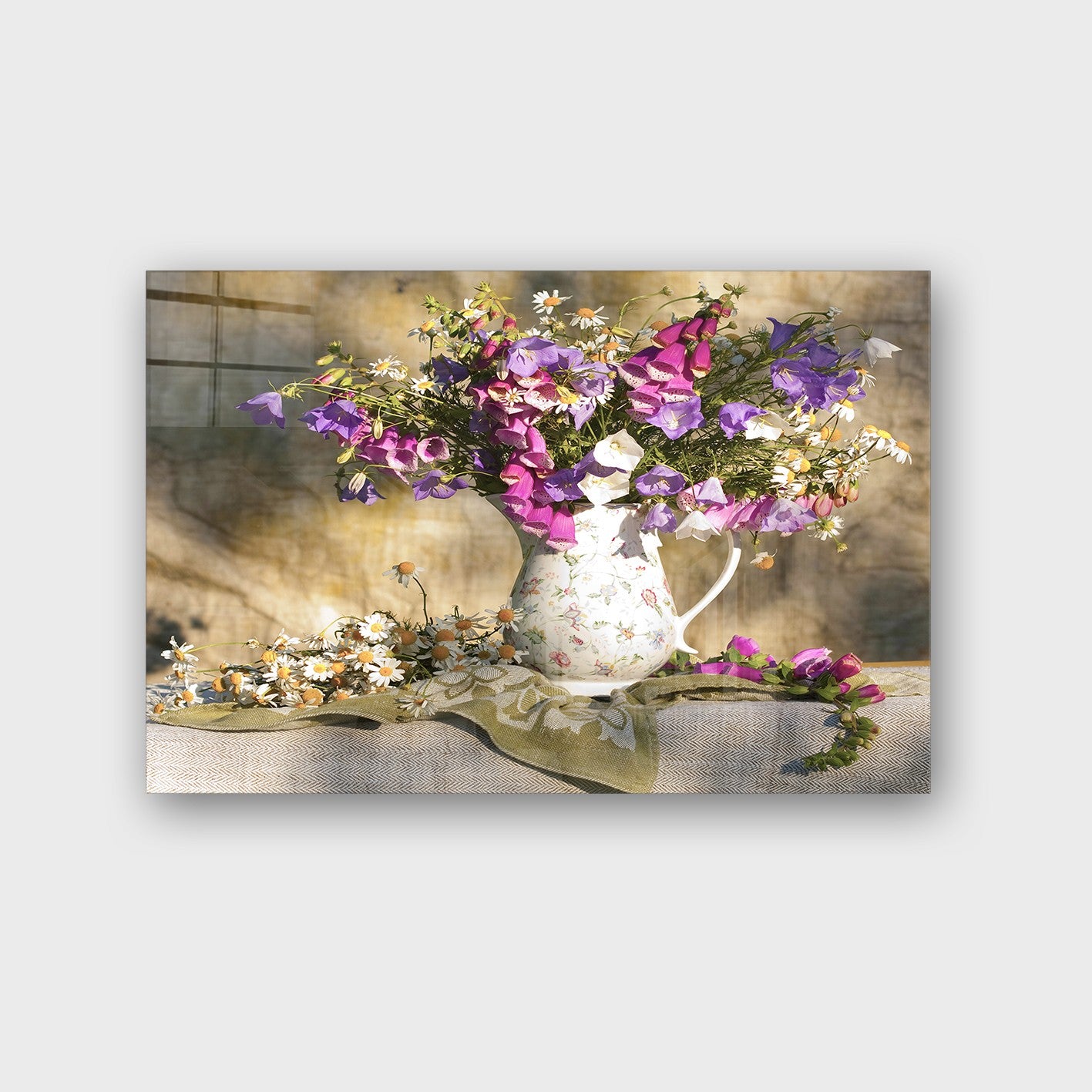 Quadro Decorativo em Vidro Temperado Multicolor 40x60cm - Arte Moderna para Parede