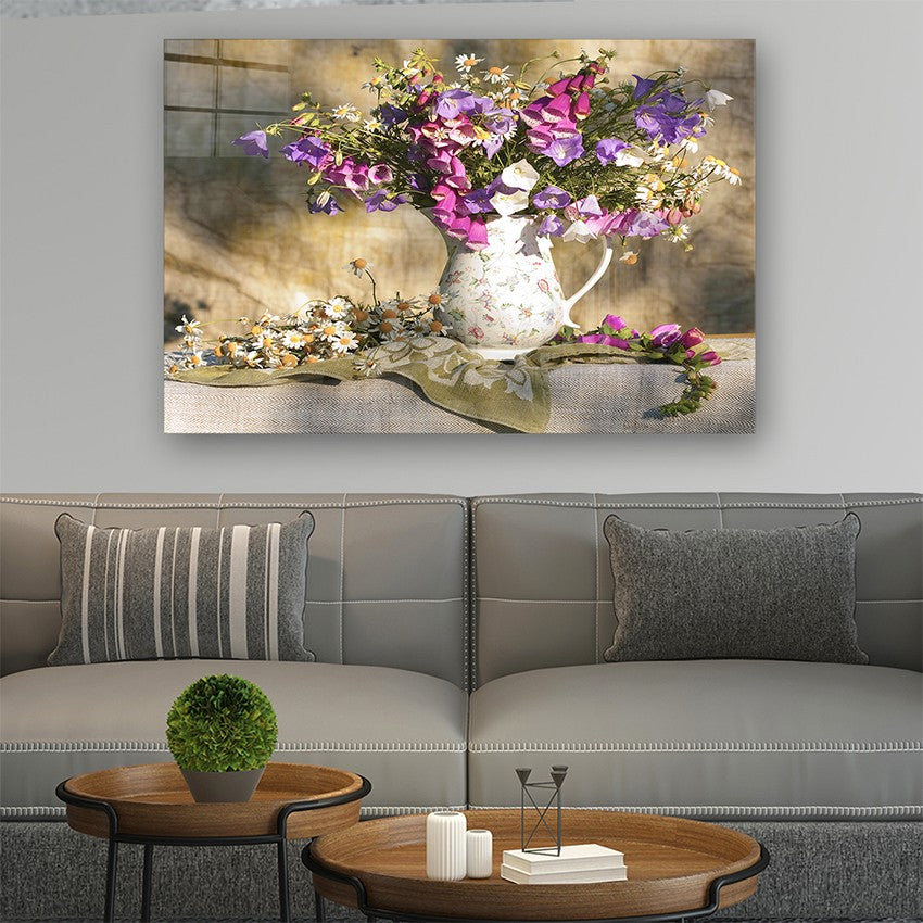 Quadro Decorativo em Vidro Temperado Multicolor 70x100cm - Arte Moderna para Parede