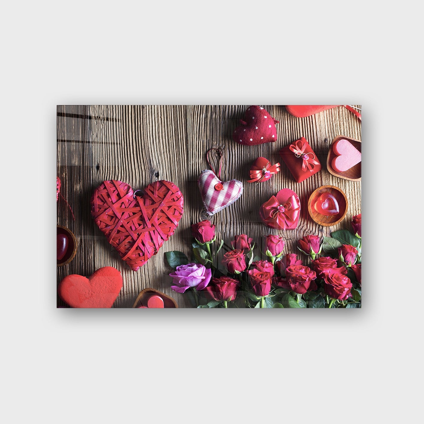 Quadro Decorativo em Vidro Temperado Multicolor 50x70cm - Arte Moderna para Parede