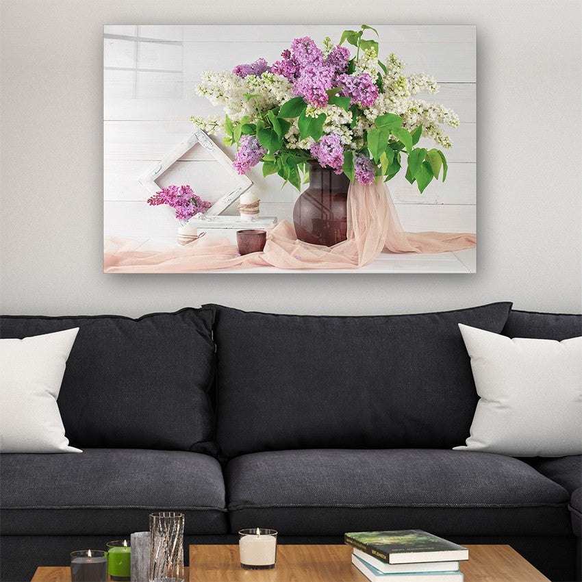 Quadro Decorativo em Vidro Temperado Multicolor 40x60cm - Arte Moderna para Parede