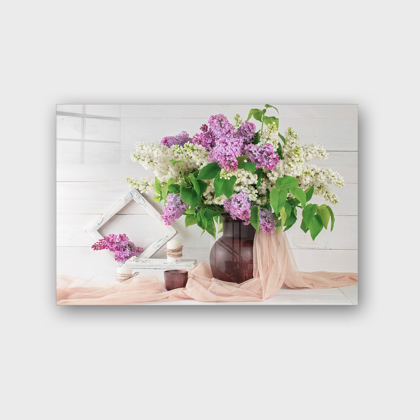 Quadro Decorativo em Vidro Temperado Multicolor 50x70cm - Arte Moderna para Parede