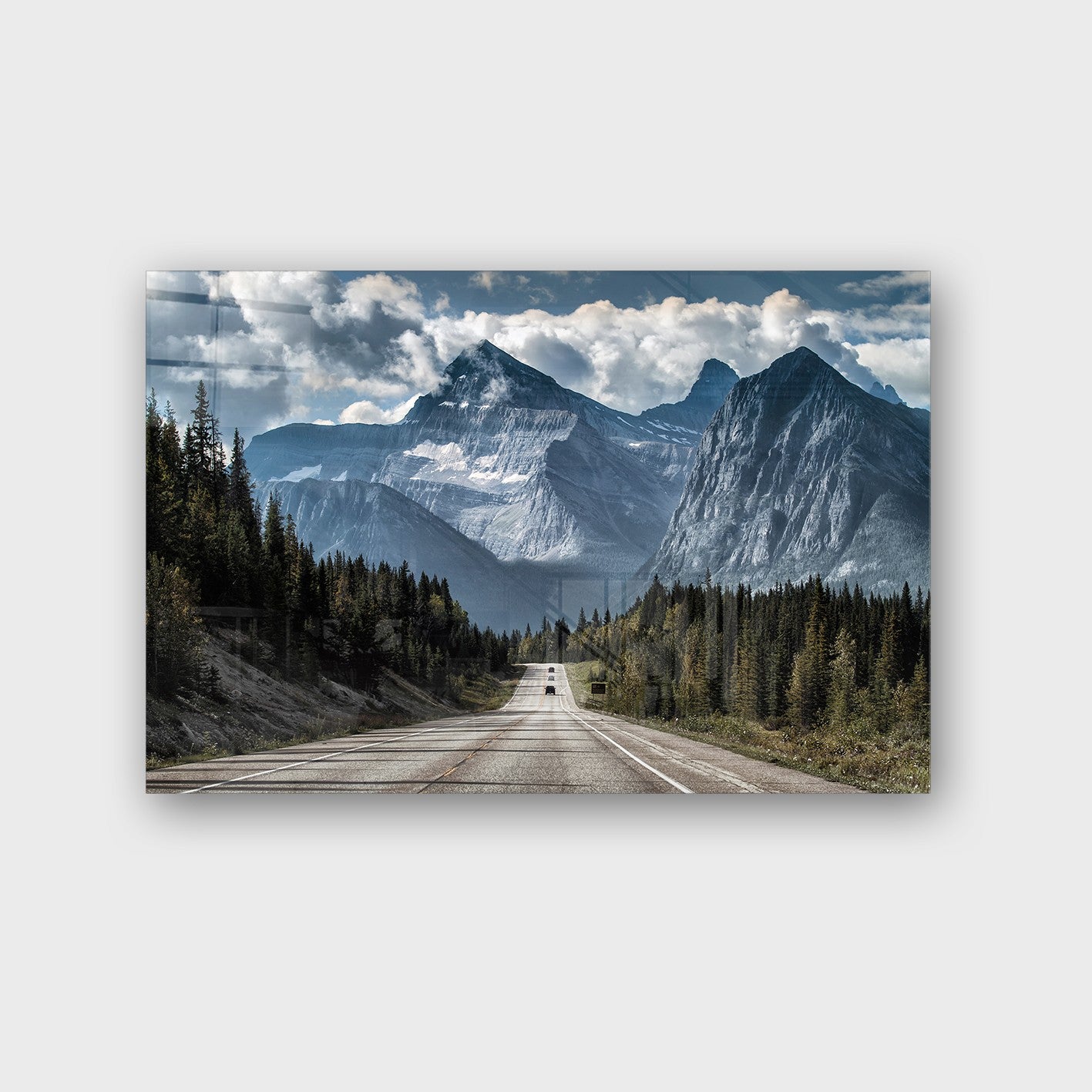 Quadro Decorativo em Vidro Temperado Multicolor 50x70cm - Arte Moderna para Parede