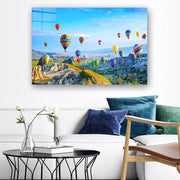 Quadro Decorativo em Vidro Temperado Multicolor 40x60cm - Arte Moderna para Parede