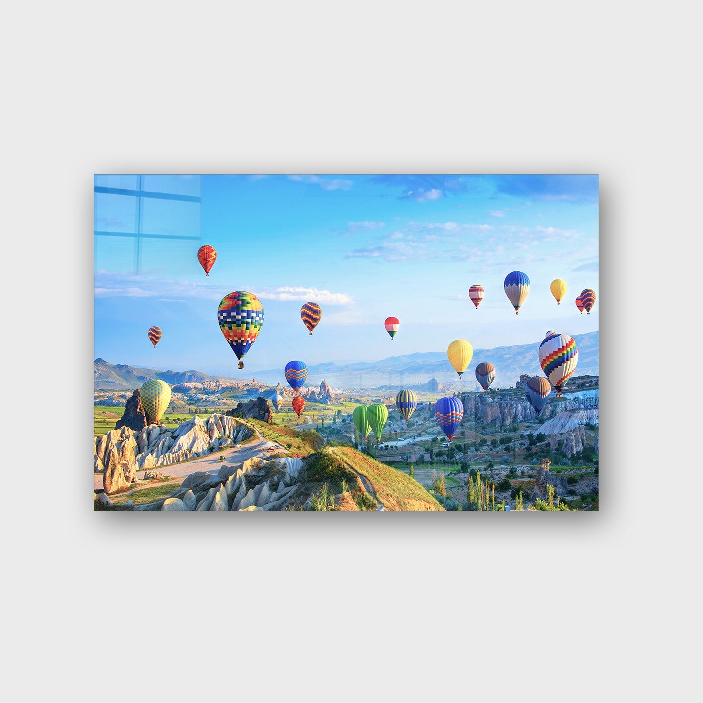 Quadro Decorativo em Vidro Temperado Multicolor 40x60cm - Arte Moderna para Parede