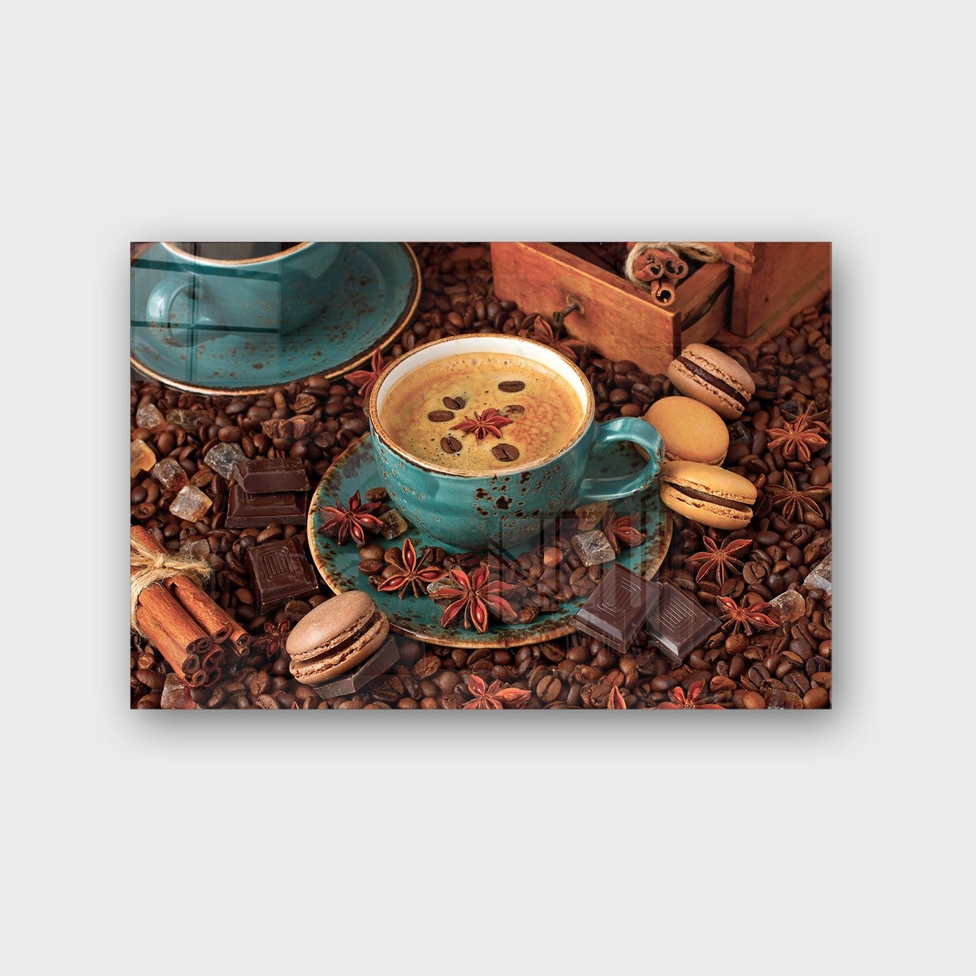 Quadro Decorativo em Vidro Temperado Multicolor 50x70cm - Arte Moderna para Parede