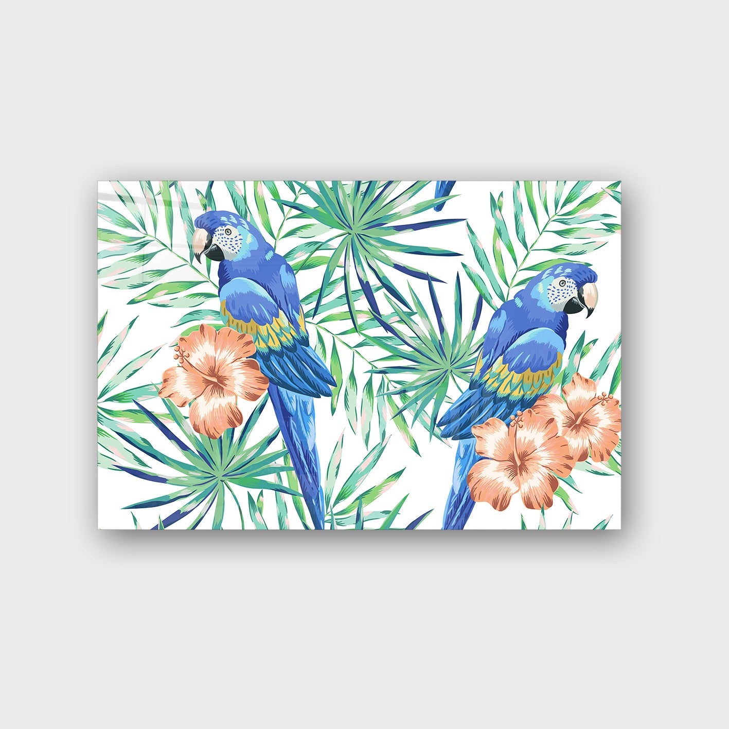 Quadro Decorativo em Vidro Temperado Multicolor 50x70cm - Arte Moderna para Parede