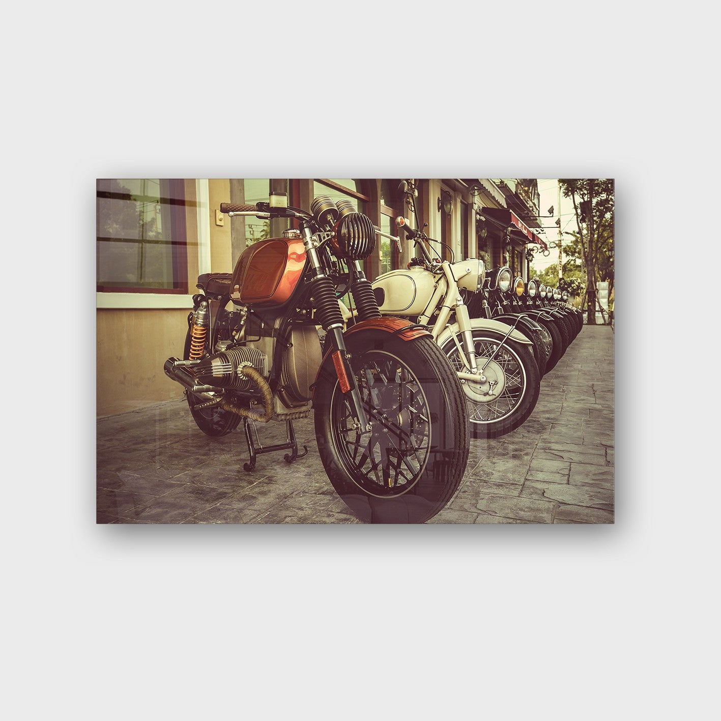 Quadro Decorativo em Vidro Temperado Multicolor 50x70cm - Arte Moderna para Parede