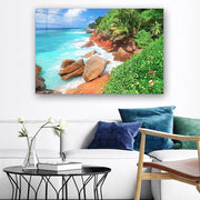 Quadro Decorativo em Vidro Temperado Multicolor 50x70cm - Arte Moderna para Parede