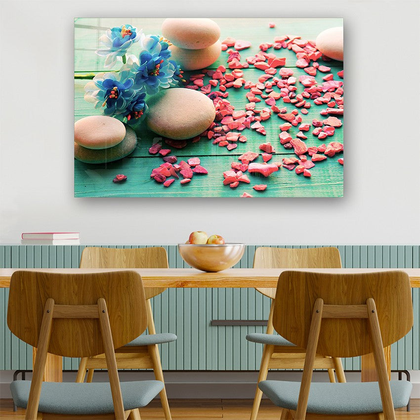 Quadro Decorativo em Vidro Temperado Multicolor 40x60cm - Arte Moderna para Parede