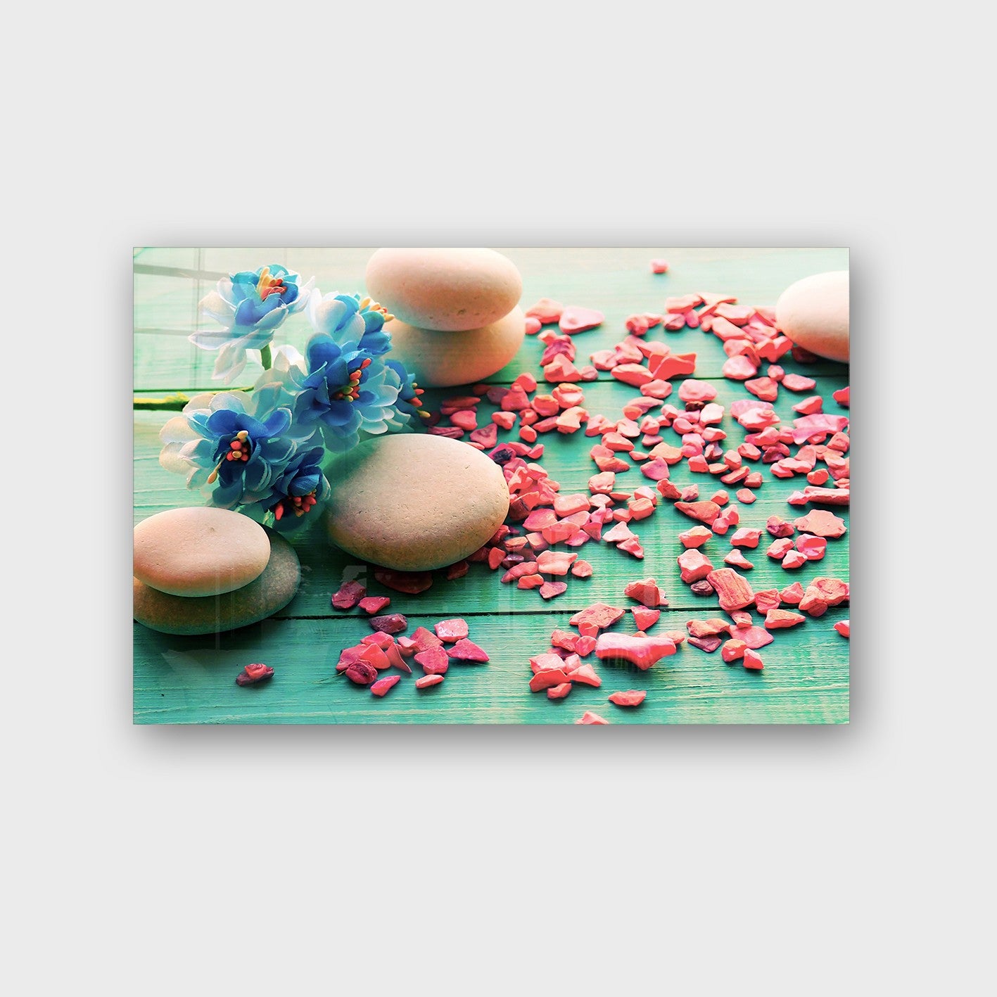 Quadro Decorativo em Vidro Temperado Multicolor 40x60cm - Arte Moderna para Parede